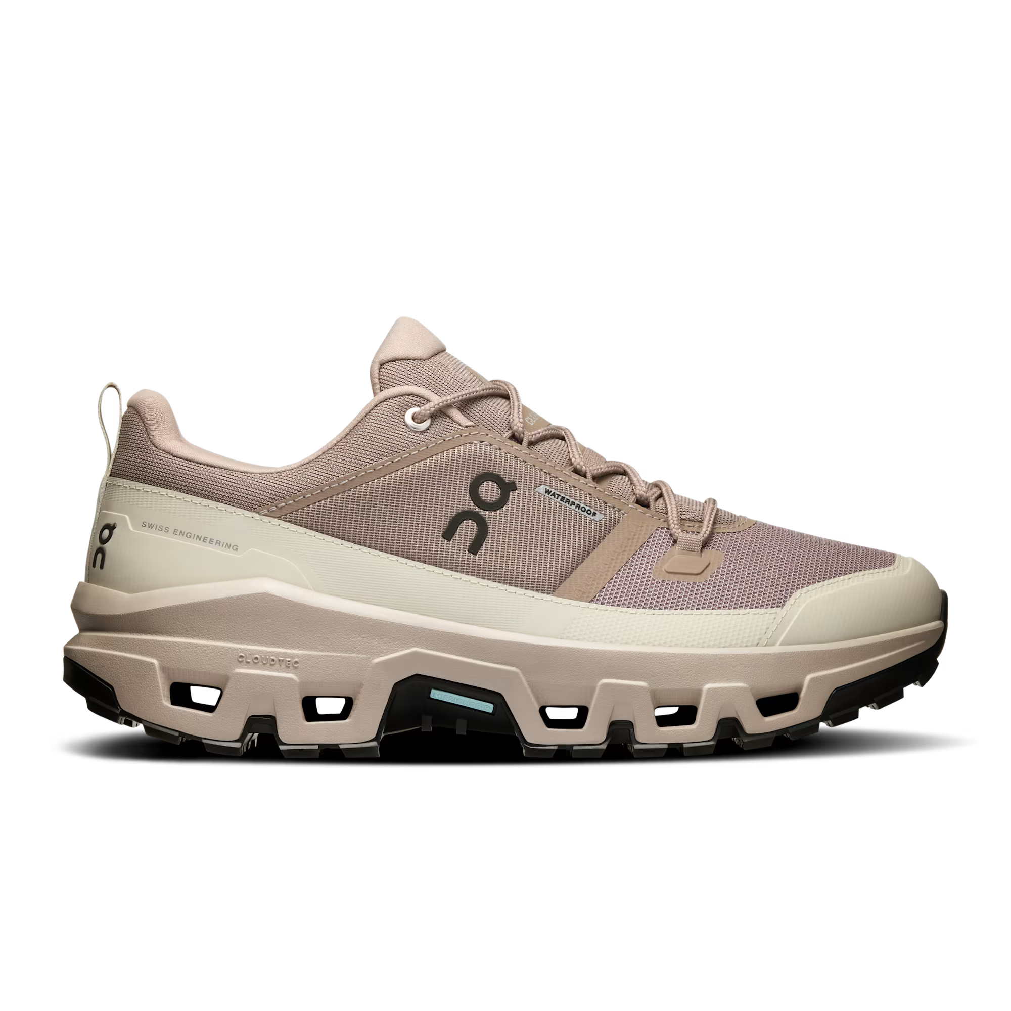 ON Cloudrock Low Waterproof 'Cinder | Fog'